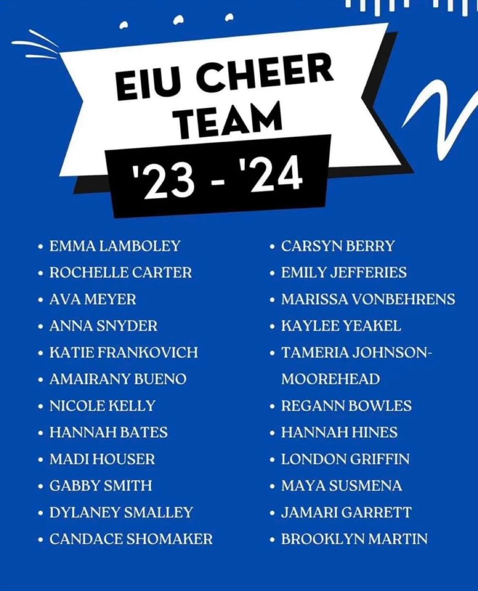 Congratulations SCHS Senior Maya Susmena! Maya recently tried out and made the EIU Cheer team for next year!