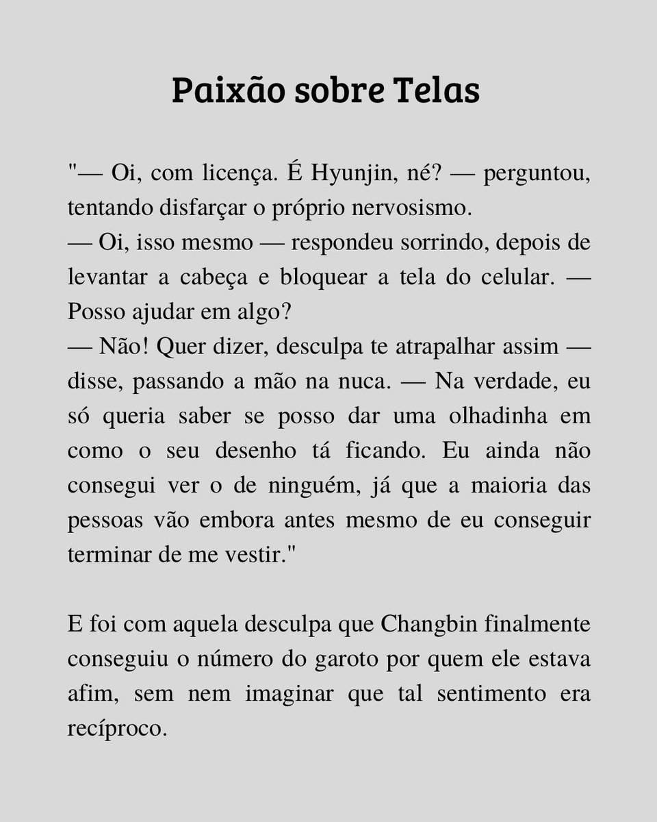 ChangJin AU! • Paixão sobre Telas