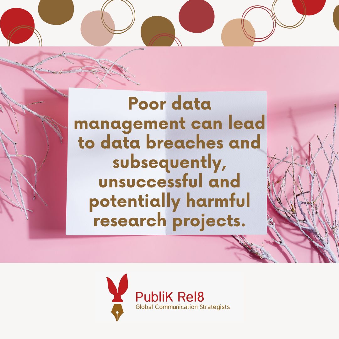 #Research data management saves time⏰ and resources💰 in the long run.

Email us at publikrel8@gmail.com or WhatsApp us on +2779 503 0008 to get expert assistance on your communications or research consultancy needs.

#QualitativeResearch 
#QuantitativeResearch
#Communication