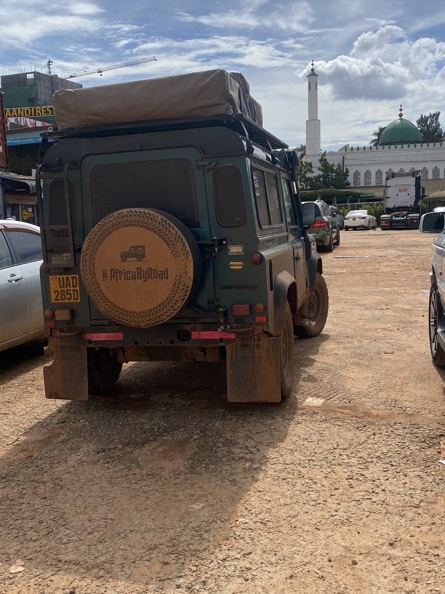 I had to come to Panamera to get a glimpse of this car . I didn’t get a chance to say hi to @maureenagena and @echwalu in person. #AfricaByRoad #Defender  @SheDefender
