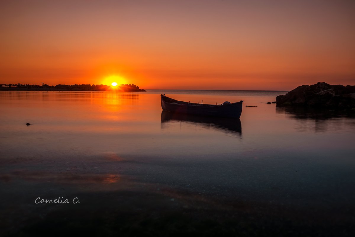 A boat at sunrise #theblacksea @ViaAStockADay @ThePhotoHour