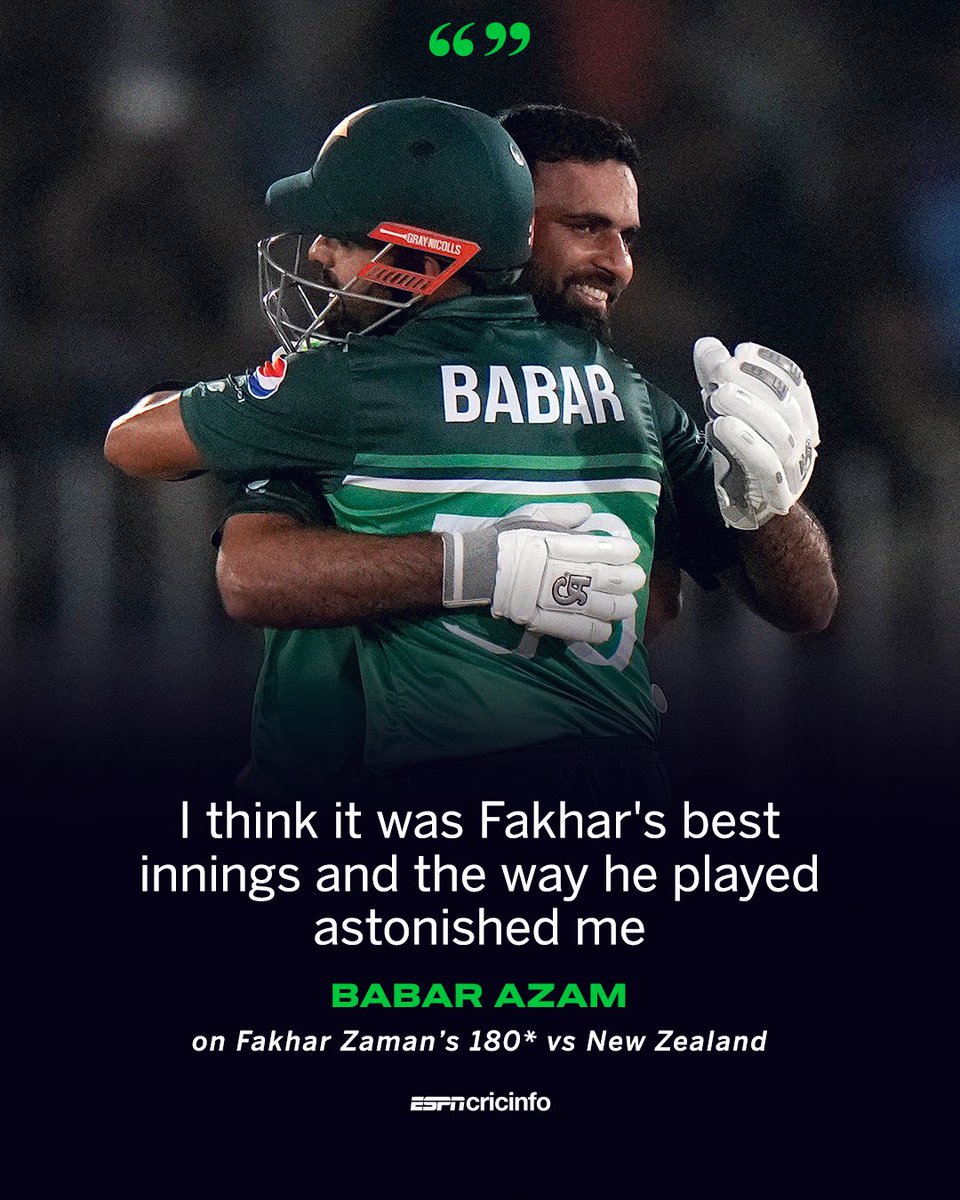 cricinfo's tweet photo. Fakhar's best ever?

#PAKvNZ https://t.co/cZlQwxt74d