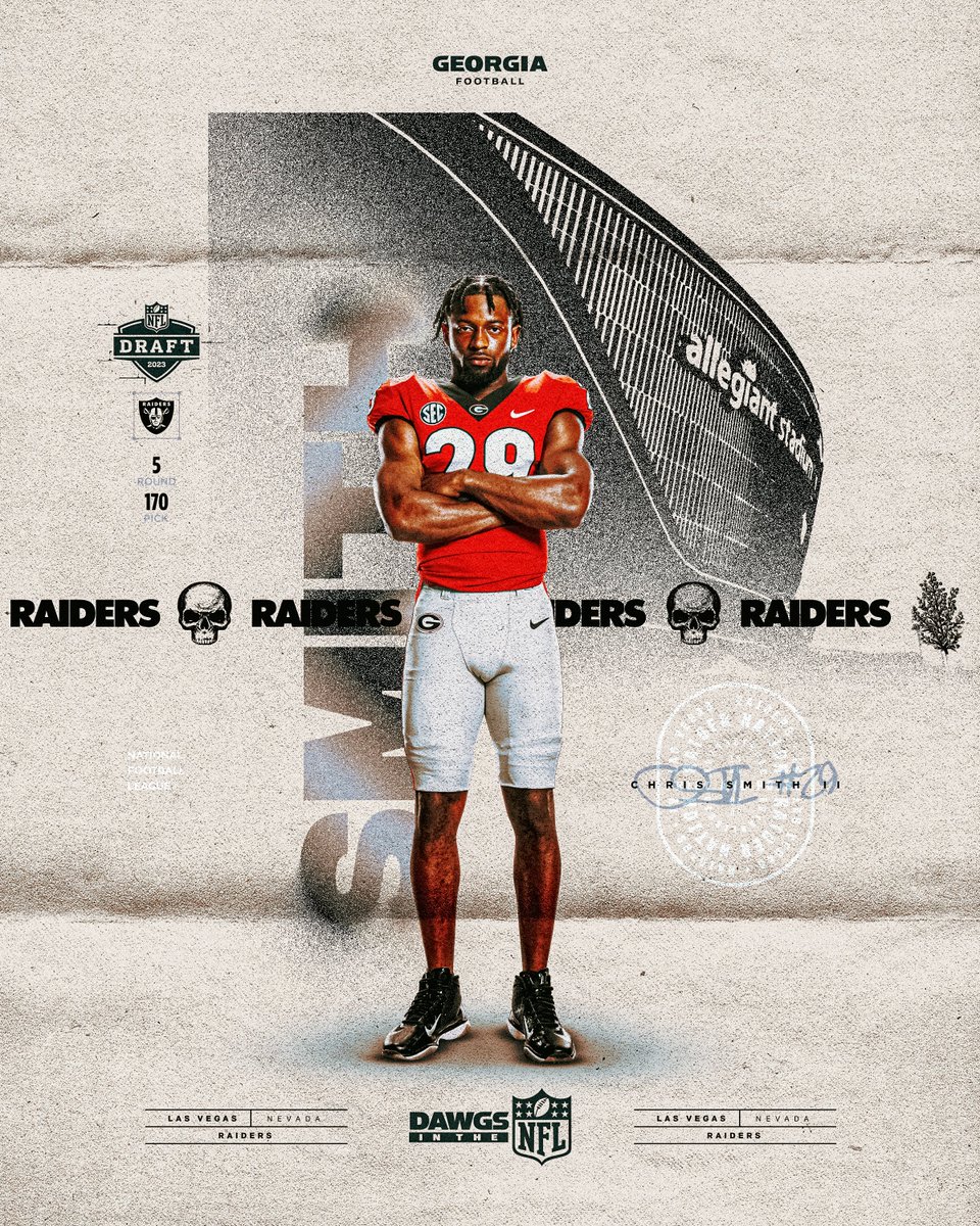 🫡 Soulja

Congratulations, <a href="/cpsmithdb/">Chris Smith ll</a>!

#GoDawgs | #NFLDraft