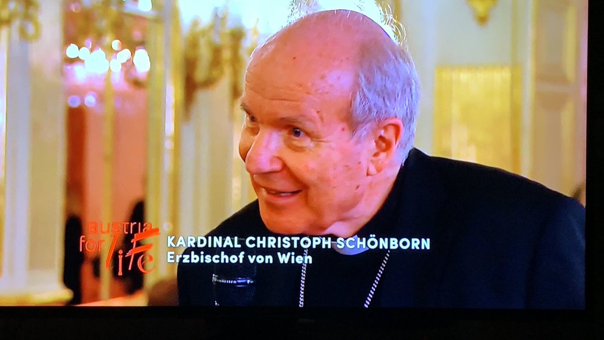 PaulWuthe's tweet photo. Jetzt: @KardinalWien Christoph Schönborn im @ORF: „Spendenaktion #austriaforlife muss weitergehen“ - „Solidarität ist stärker als Ich-AG“ https://t.co/phR1ZuO5Ko