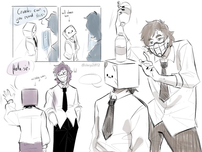 Doodles of them again (sibling coded)

#crumbfanart #ranboofanart 