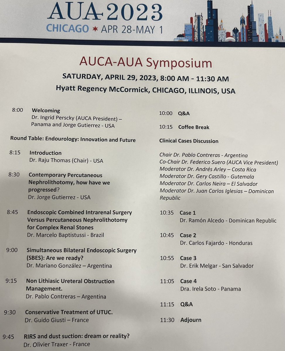 erikmelgar's tweet photo. Excellent @uroauca @AmerUrological Symposium during #AUA23; very grateful for the opportunity to participate along @INGRIDPERSCKY @roboraju @GuidoGiusti @OTRAXER @PabloNContreras @MSGONZALEZURO @MBaptistussi y Dr Jorge Gutierrez https://t.co/7bdUXuwebz