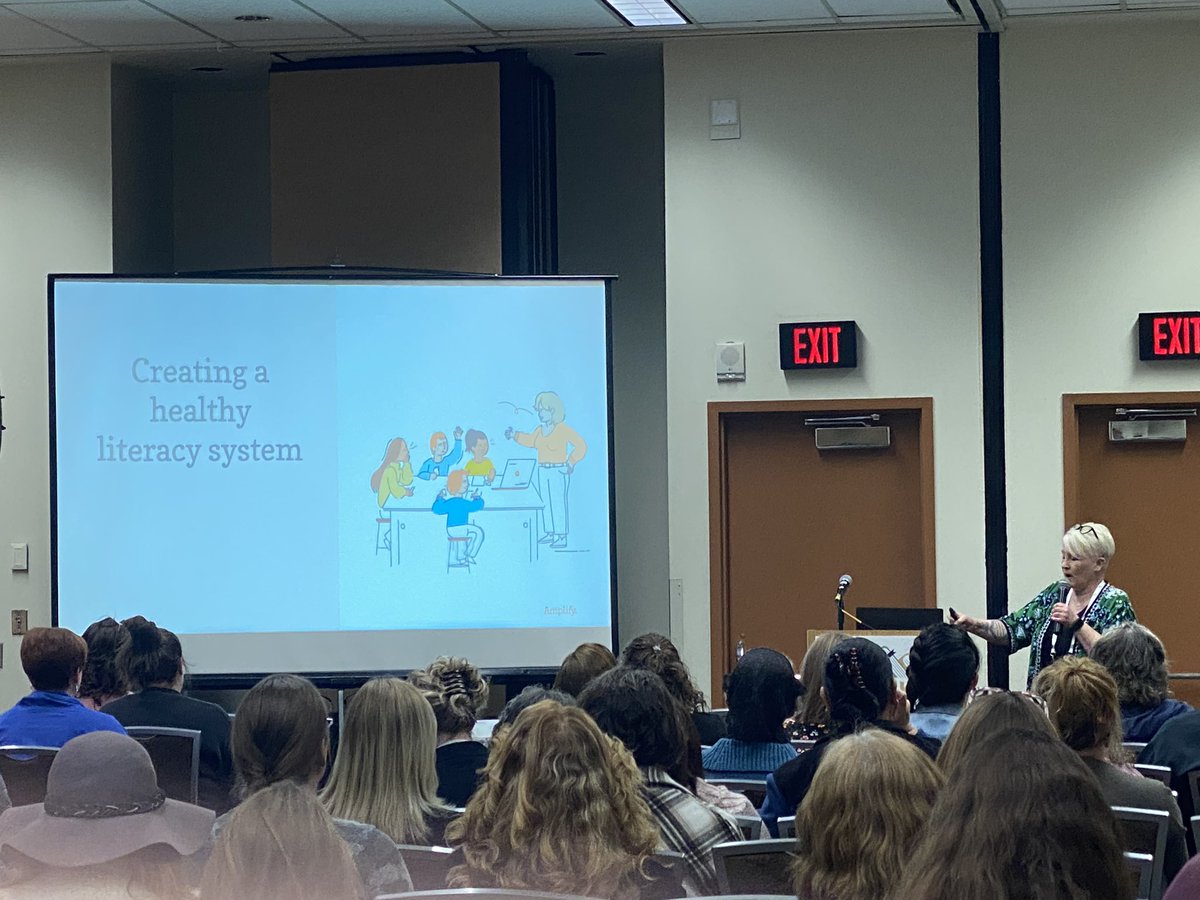 teachertech102's tweet photo. So exciting to have Susan Lampert of @Amplify discussing healthy literacy at the 2023 Alaska SoR Symposium! #akdeed #aksors @AlaskaDEED @R16CC https://t.co/nlPwWc4FvO