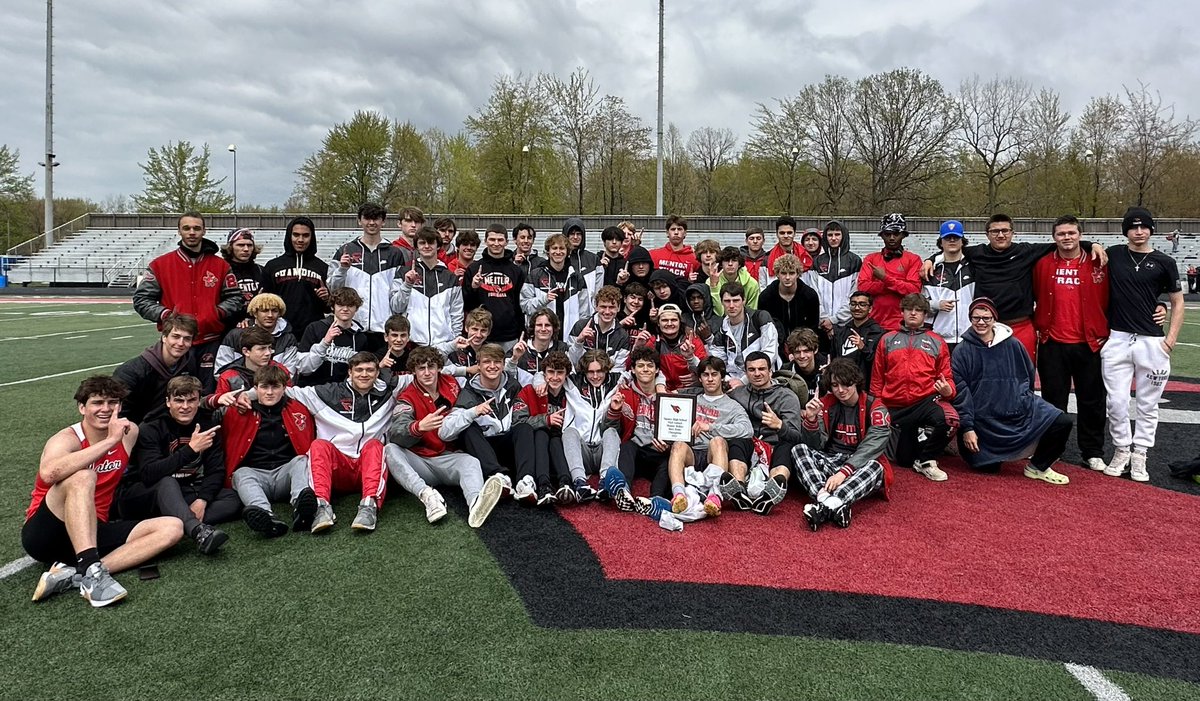 Mentor Boys win the 2023 Mentor Cardinal Relays. Total TEAM effort <a href="/MentorAthletics/">MentorAthletics</a> <a href="/MentorTF/">Coach Rob Grove</a>