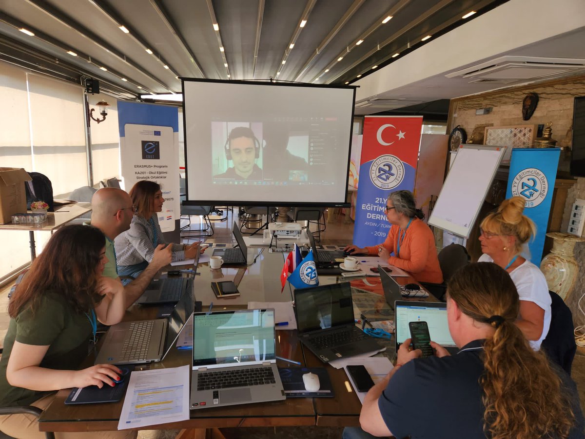 EddiProject's tweet photo. 📌The Final face to face TPM of the Erasmus+ KA201 Project titled “Early Digital Diagnosis and Intervention #EDDI “was held on 27th and 28th of April in Aydın,Türkiye 🇹🇷 with the host of @21st_CEA and the participation of partners from the UK, Netherlands and Greece💯💯💯 https://t.co/tIsUx6skpr