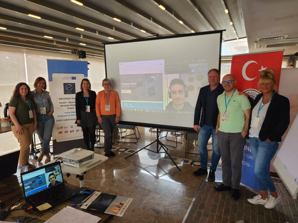 EddiProject's tweet photo. 📌The Final face to face TPM of the Erasmus+ KA201 Project titled “Early Digital Diagnosis and Intervention #EDDI “was held on 27th and 28th of April in Aydın,Türkiye 🇹🇷 with the host of @21st_CEA and the participation of partners from the UK, Netherlands and Greece💯💯💯 https://t.co/tIsUx6skpr