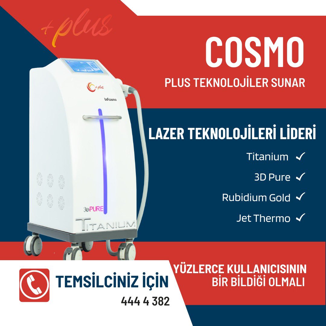 bsfcosmoplus's tweet photo. "PLUS Teknojiler Sunar"

Türkiye'nin Lazer Teknolojileri Lideri #BsfGroup'tan işletmenize değer kazandıracak, sizi daha ileriye taşıyacak Cosmo➕PLUS Teknoloji ⚡️ https://t.co/MdfLoK4b7N