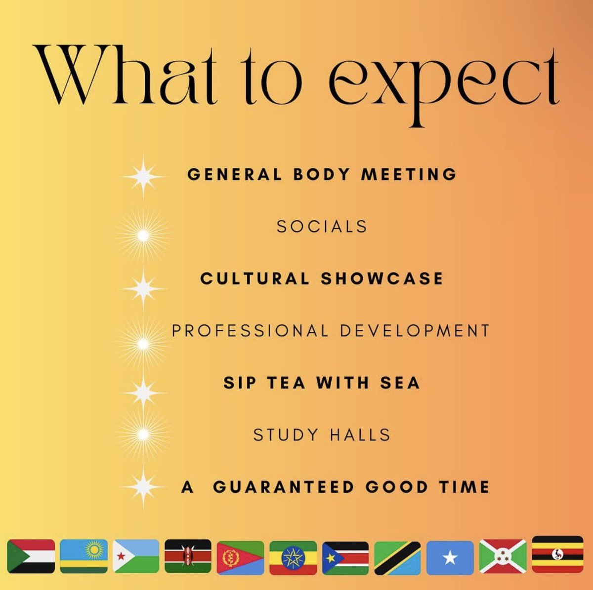 texas__sea's tweet photo. Students of East Africa is coming to UT!!!
Starting next fall, SEA is where you'll want to be! We are beyond excited to
welcome everyone and share our cultures!
SEA y'all soon 🥳 https://t.co/KhTZIPpVrD