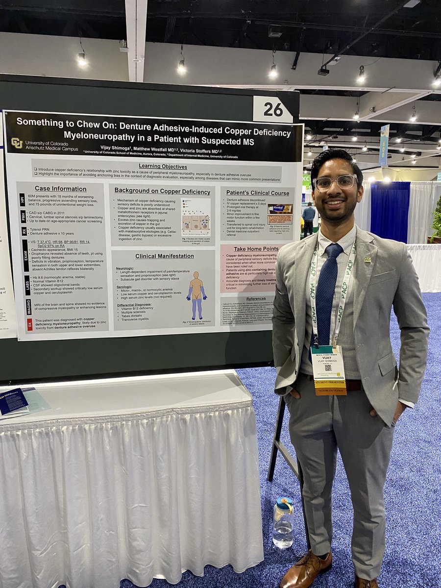 Excited to share my case report at #ACP2023 this weekend! As a #UCSD alum, it’s great to be back in San Diego and meet talented medical students from across the country and learn about their work. 

@ACPIMPhysicians #internalmedicine