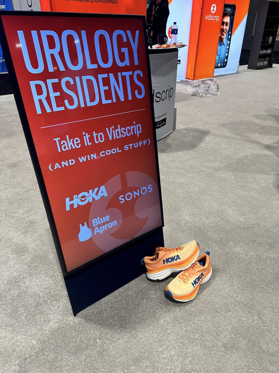 Vidscrip's tweet image. @Vidscrip loves #urology residents!  We want to give you some of our favorite things…like better tools for patient education, and @hoka @Sonos @blueapron