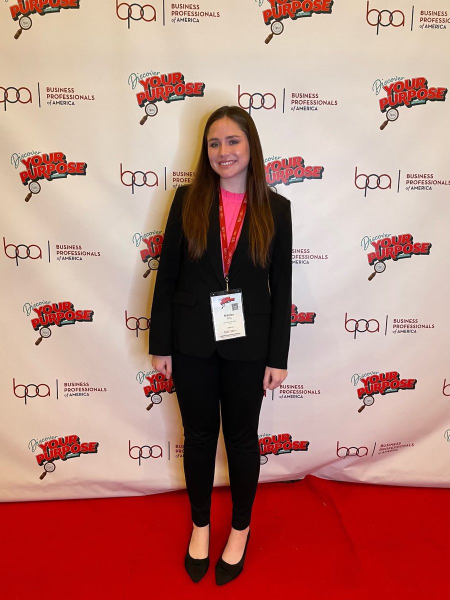 Natalea Ling representing <a href="/LakeCreekHS/">Lake Creek High School</a> at the National Leadership Conference for <a href="/BPAconnect/">Business Professionals of America</a> in Anaheim, California! You’re a ROCK STAR Natalea! We are so proud of YOU! ⭐️ @MISDCareerTech <a href="/lions_trw/">Tim Williams</a> <a href="/FlemingInTheDen/">Christie Fleming</a>