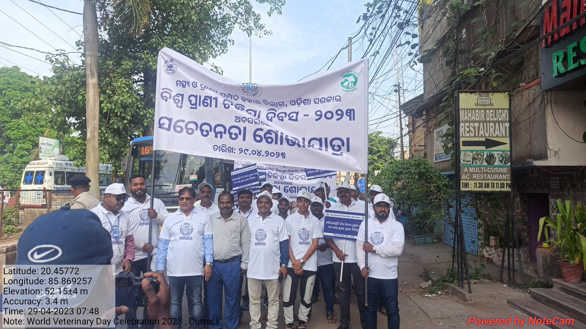 VDsalipur's tweet photo. ବିଶ୍ୱ ପ୍ରାଣୀ ଚିକିତ୍ସା ଦିବସ ଅବସରରେ ଏକ ସଚେତନତା ରାଲି କଟକ ପ୍ରାଣୀସମ୍ପଦ ବିକାଶ ବିଭାଗ ତରଫରୁ ନେହେରୁ ସିଟି ମହା ବିଦ୍ୟାଳୟ ରୁ ଆରମ୍ଭ ହୋଇଥିଲା। @CMO_Odisha @farddept @dahvsodisha @rajaaswain @WVD2023 https://t.co/uynUihiyq6