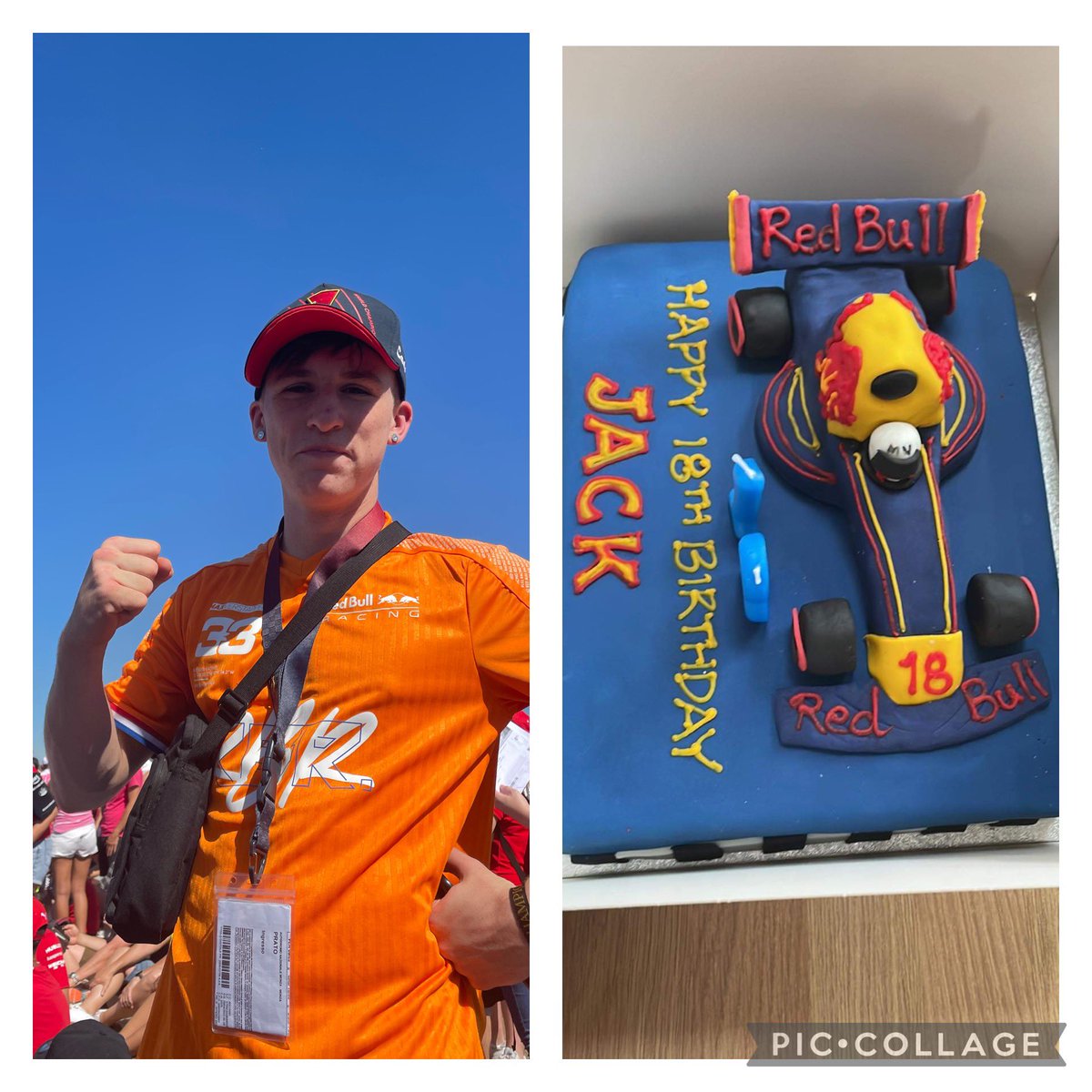 KMckeith's tweet photo. @Max33Verstappen  my son Jacks 18th Birthday tomorrow! A retweet’s would make it a day never to forget and a win would be the icing! 🇳🇱 🏴󠁧󠁢󠁳󠁣󠁴󠁿 #18thbirthday @redbullracing @Max33Verstappen https://t.co/B0WG24umW5