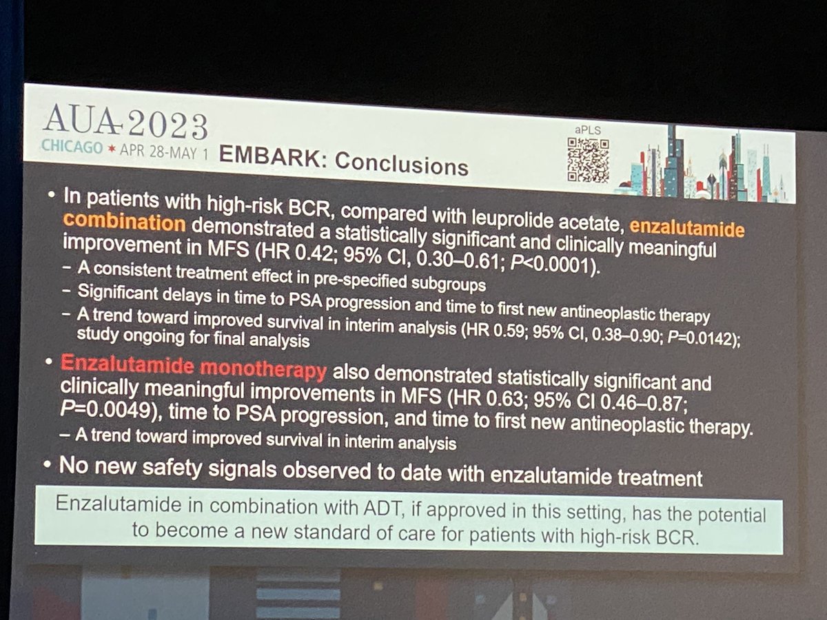#EMBARK #AUA2023 New Standard of care 👇👇👇👇