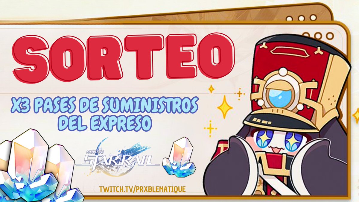 prxblematique's tweet photo. ✨ SORTEO 3 PASES DE SUMINISTROS ✨

requisitos:
- follow @prxblematique
- rt aquí
- menciona un amigo

⚠️ las cuentas sólo de sorteo no serán válidas
🗓️ finaliza el 16 de mayo a las 23:59 (cest)

mucha suerte a todo el mundo 🚂🌟💙 https://t.co/F04u8dSBzE