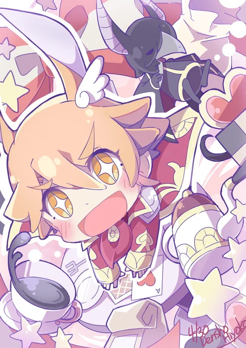 フェルくんと愉快で全力なお茶会。誕生日おめでとうなんだぜ! #フェルディナントフォンエーギル生誕祭2023 #FE3H