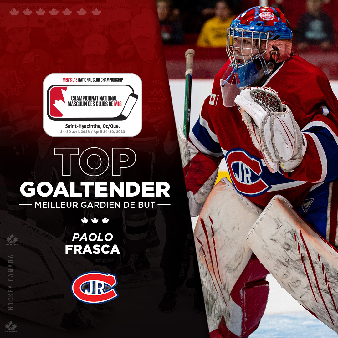 HockeyCanada's tweet photo. Congratulations to the rest of the 2023 #U18ClubNationals award winners!

Félicitations aux autres lauréats des prix du #NationalClubsM18 2023! https://t.co/sb7icGaEGo