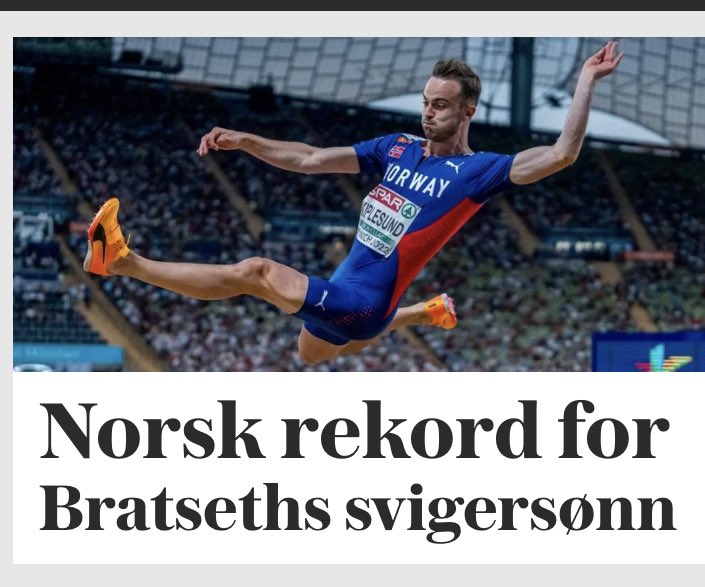 Når du hopper lengre enn noen annen nordmann har klart - og blir omtalt som svigersønnen til en fotballspiller som la opp for veldig mange år siden…