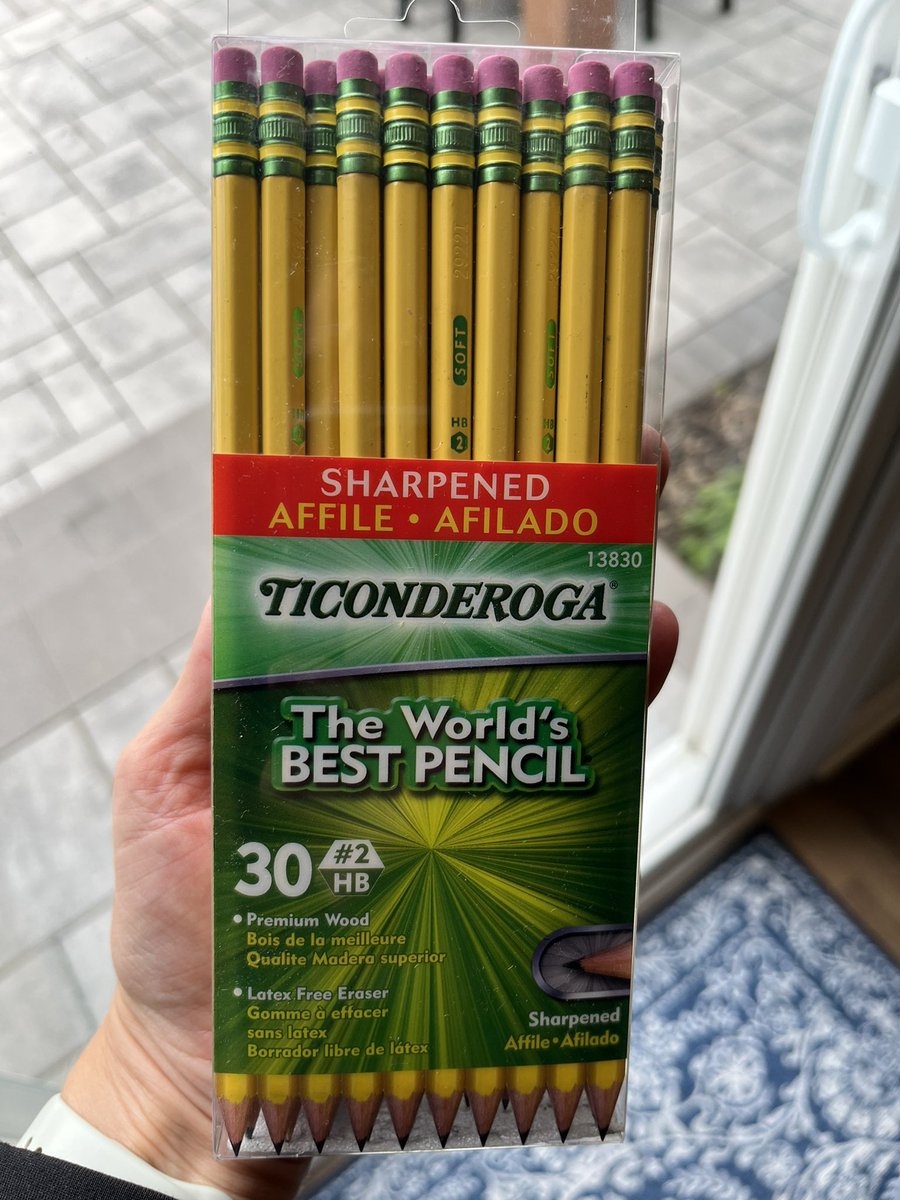You know you’re a teacher when…. A box of these bad boys excites you!!! #ticonderogapencils #thebestever