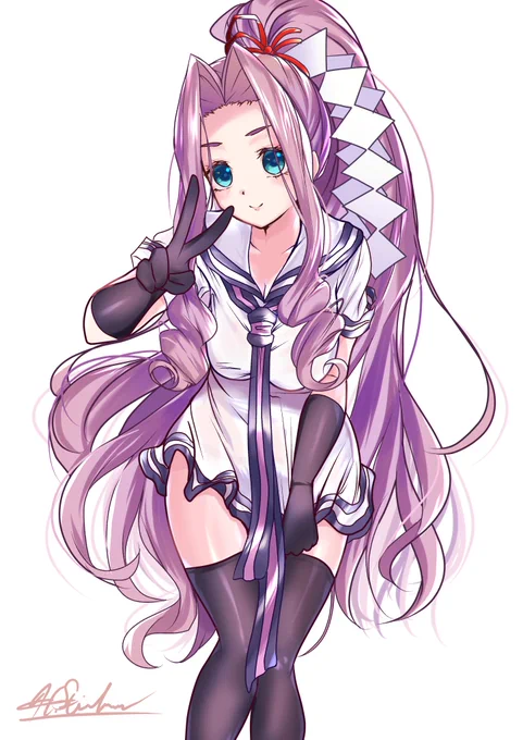 初春のコスプレをしてくれるローズ・灰原さんというフォロワー約2名にしか通じなさそうなイラスト! 分からない方は「はるすたいんさんまた画風変えたんだなー」って思ってください