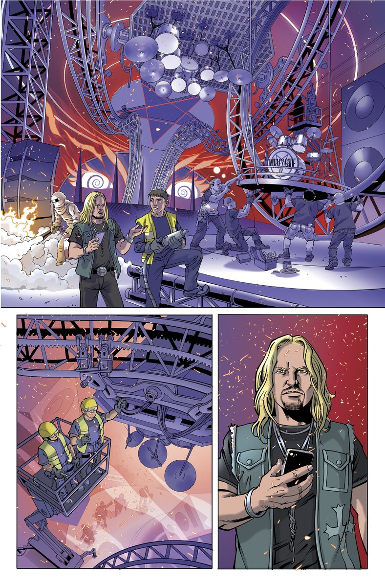 Motley Crue is a trend so I want to remember the GN 'Motley Crue The Dirt: Declassified'  in which some great fellow artists participated: @kashinorei @CarlesEsquembre @LINCELOTS and Leonardo Marcello. Written by the great @leahmoore !  @Z2comics @MotleyCrue @MysteryCr8tve