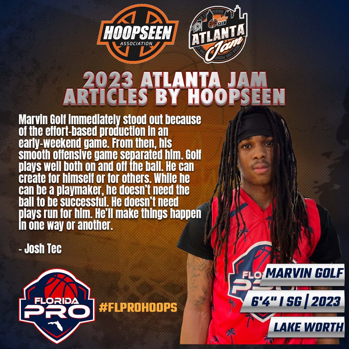 🚨HoopSeen Articles🚨 

2023 Marvin Golf Jr (<a href="/li_merv/">li merv</a>) impressed the <a href="/hoopseen/">HoopSeen</a> Scouts this past weekend at Atlanta Jam. If you can play, we will provide the platform. 

#FLPROHOOPS 

✍🏽 @mrmcgee33