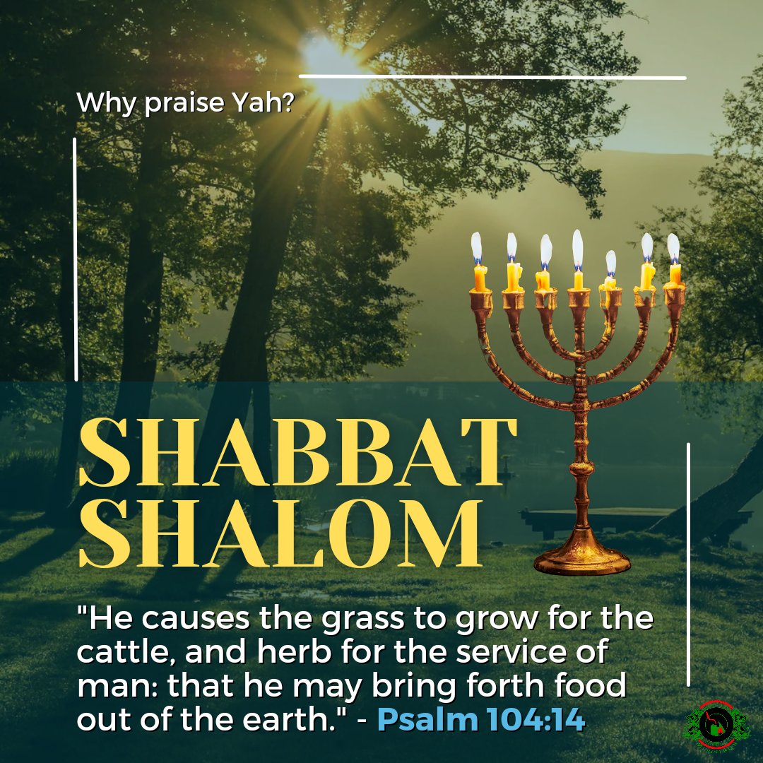 DivineProspect's tweet image. Shabbat Shalom family 🙌🏾

Parashah 04/29/23: Psalm 104

Join us on YouTube for more insight. Click here m.youtube.com/channel/UCu2bM…
