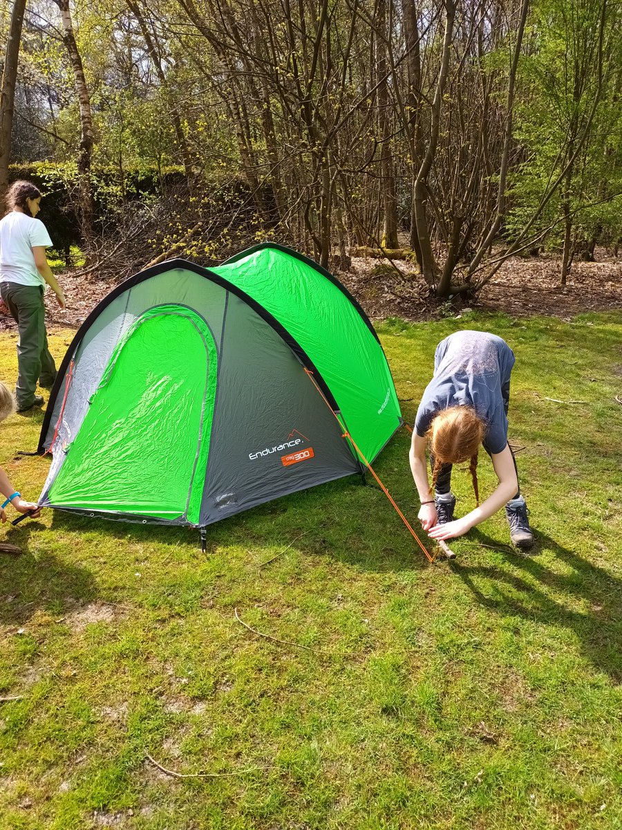 And we're in camp! 3 groups in so far, the rest not far away... Now to put those campcraft lessons into practice