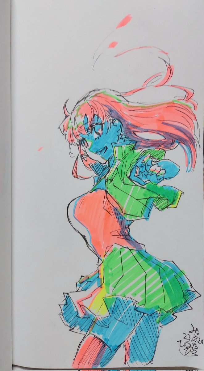 「綾竹子はデザインする際に初心にかえってやろうってのもあってそのあたり顕著なんだな」|日向ひこのイラスト