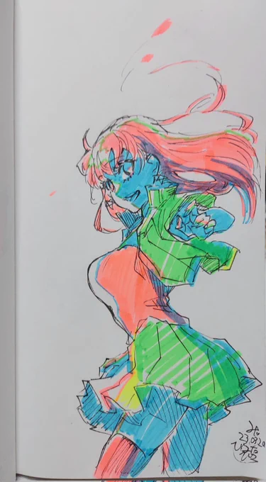 綾竹子はデザインする際に初心にかえってやろうってのもあってそのあたり顕著なんだな～。末来もシルエット的にはあきらかにセラムンを感じるのだけど、紆余曲折あって今の姿になったので出だしが違うと言うか…とは言え結局は癖(へき)ってことなんだけど!ね!!
