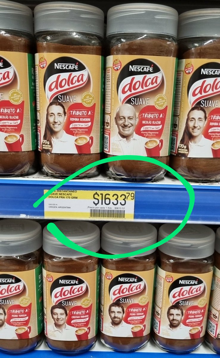Con lo que te comprabas 7 kilos de asado en 2019, hoy te comprás un frasco de café de 170g. Seguí votando KIRCHNERISMO, cabeza de termo.
