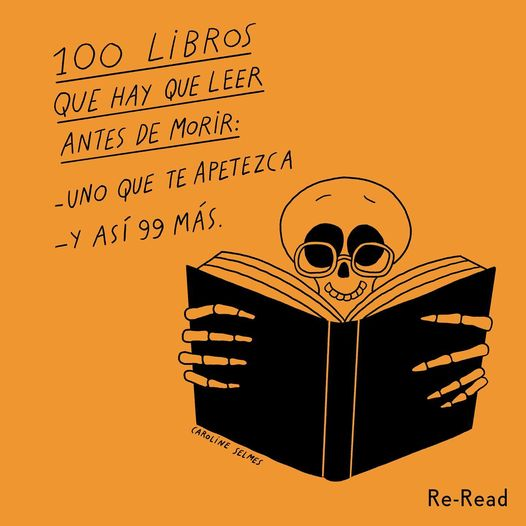 ReReadDiputacio's tweet photo. 💯 libros que hay que leer antes de morir 
🙂 Uno que te apetezca
 🙃Y así 99 más. https://t.co/YM8ffRnaqe