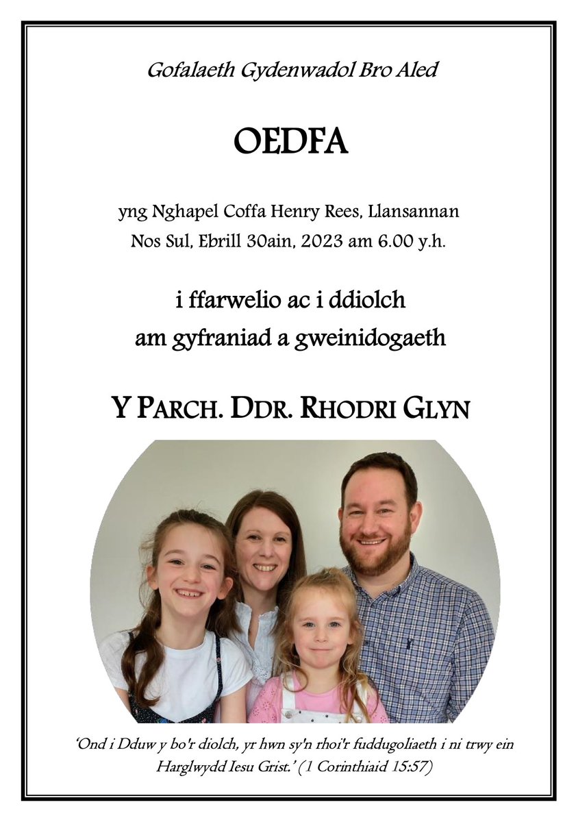 Eglwysi Bro Aled (@eglwysibroaled) on Twitter photo 