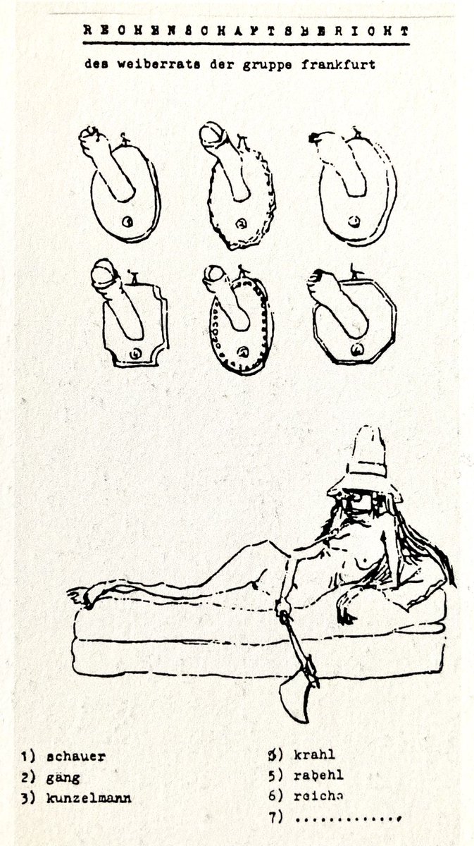16.November1968.
Der SDS Weiberrat Frankfurt geht getrennte Wege. 
Ihre Töchter und Enkeltöchter reimen heute:
Befreit die narzistischen Eminenzen
von ihren
#precht|gen #lanz|en
und Schwenzen.