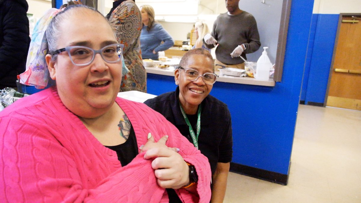 NRWIB's tweet photo. Carla Cooper didn't let disability stand in the way of success. She used the state's Ticket to Work program to help, graduating Culinary School at the St. Vincent DePaul Mission. Carla now has a job she loves, working with young people in city schools. 
https://t.co/n4KEPYhv6N https://t.co/hBIVngnnFi