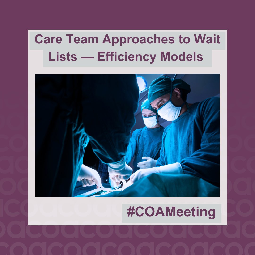 A combined Canadian Orthopaedic Association (COA) and Canadian Orthopaedic Nurses Association (CONA) symposium at the upcoming Annual Meeting will discuss various initiatives taking place across Canada to address wait times for orthopaedic care. #CdnOrthoAssoc Multidisciplinary
