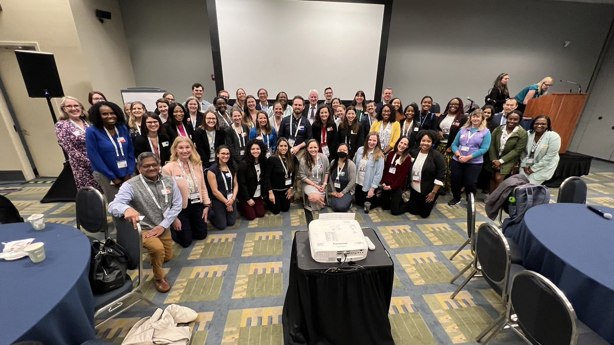 So many smiles after “professional twister,” a inter-professional mixer to break down the silos. Help us continue to dismantle the walls at our next event at #PAS2023 “Breaking down silos in neonatal #healthequity : the novel NJC approach” - Monday 5/1, room 149AB