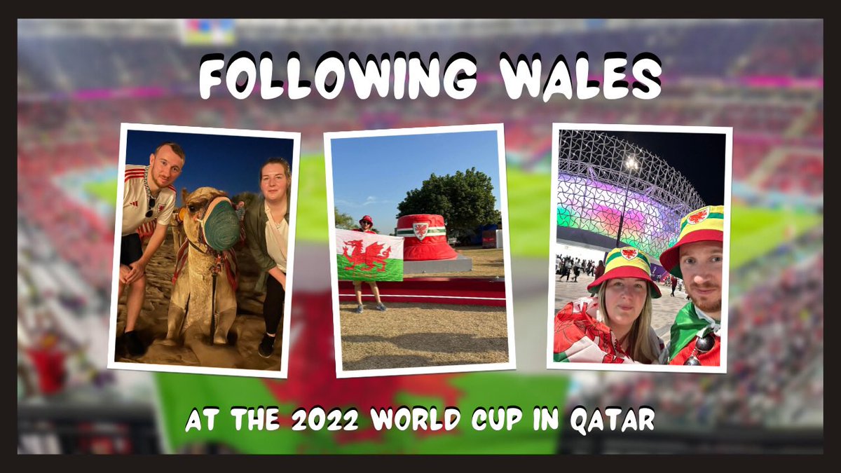 iamdavidkyle's tweet photo. I finally got around to getting someone to edit the kind of vlog we filmed following @FAWales at the #fifaworldcup2022 #wales #walesfootball ⚽️ 

Watch in COMMS 👇 https://t.co/Ez1QAEgnYA