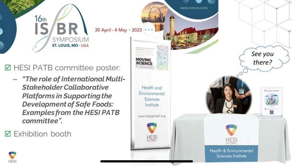 LMouries's tweet photo. Excited to bring the HESI flag to the International Society Biosafety Research Symposium @ISBRSymposium next week in St. Louis, MO, and share the work of the @HESI_Global' Protein Allergens, Toxins and Bioinformatics committee, #HESI_PATB.
#ISBR2023 
#bioinnovation #biosafety https://t.co/qVRo4efSSQ