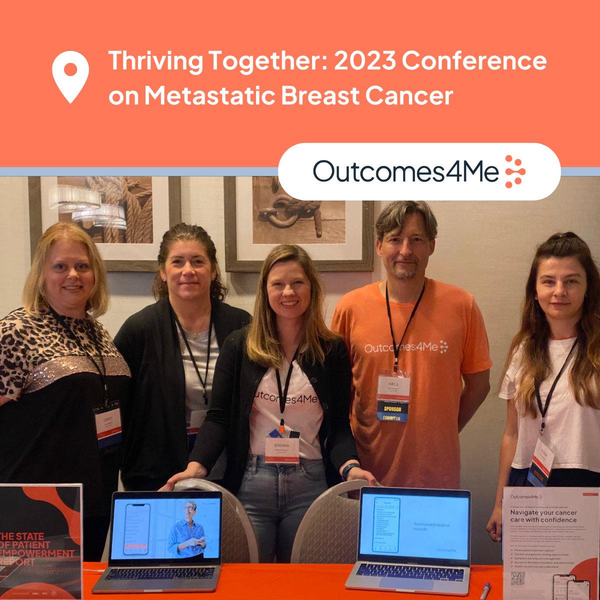 It's an honor to be at @LivingBeyondBC's Thriving Together: Conference on Metastatic Breast Cancer in Philadelphia. We're meeting so many inspiring patients and caregivers. #LBBCMetsConf