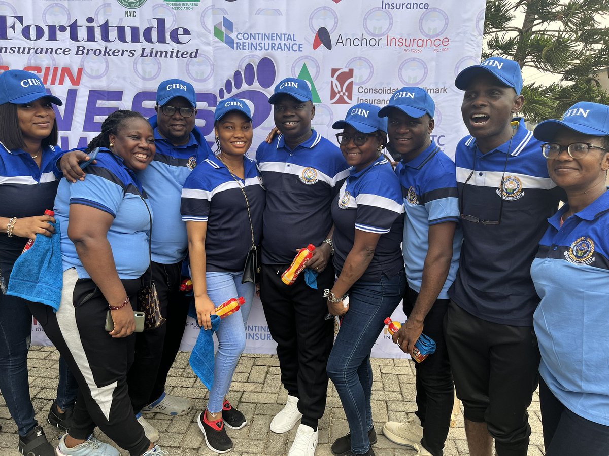 Proriskng's tweet photo. Prorisk Insurance Brokers Limited at CIIN’s @ciinigeria Fitness Walk 🚶‍♀️🚶💪

It’s not just about protecting our clients, it’s about protecting our health too 😉

#fitinsurance #healthyliving #fitnesswalk #proriskng #ciin https://t.co/xuj6e4I926