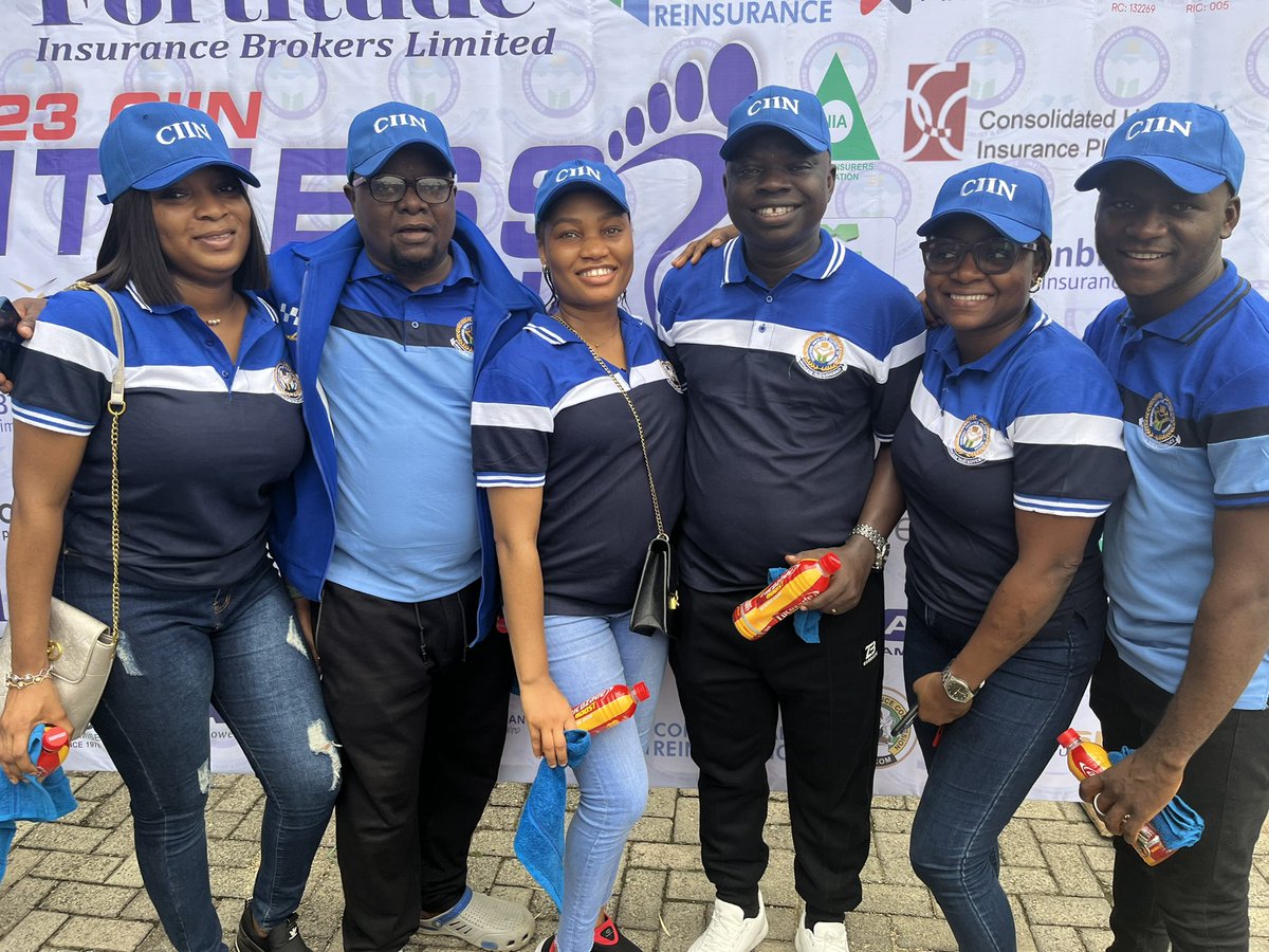 Proriskng's tweet photo. Prorisk Insurance Brokers Limited at CIIN’s @ciinigeria Fitness Walk 🚶‍♀️🚶💪

It’s not just about protecting our clients, it’s about protecting our health too 😉

#fitinsurance #healthyliving #fitnesswalk #proriskng #ciin https://t.co/xuj6e4I926