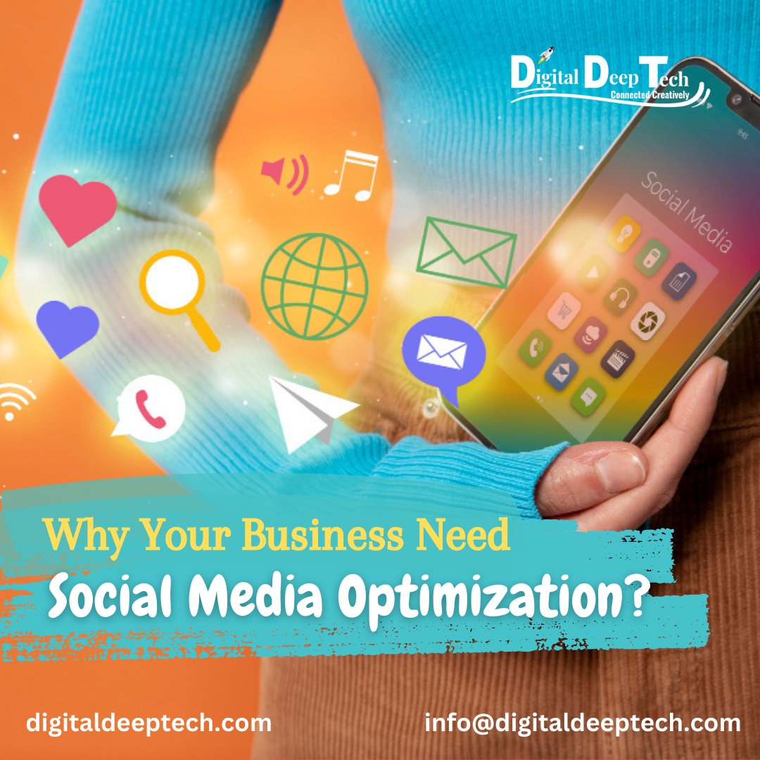 DigitalDeepIT's tweet photo. #Socialmediaoptimization (SMO) solutions are essential for businesses in today's digital age.
𝗛𝗶𝗿𝗲 𝗨𝘀 𝗡𝗼𝘄: https://t.co/1HZbWUfFCF
#socialmediaplatforms #onlinepresence #brandawareness #SMO #engagingcontent #websitetraffic #socialmedia #potentialcustomers https://t.co/sGvDBLsxP7