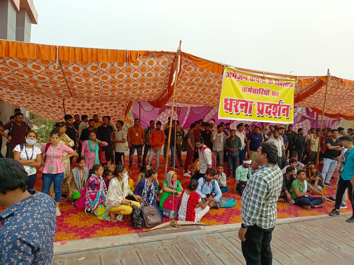 avikkc820's tweet photo. @aajtak @ABPNews @amazonlabor    Amazon site del 3 sonipat harassment done by organisation to workers by ending their employment without any reason or notice. https://t.co/FWlqXboS1y