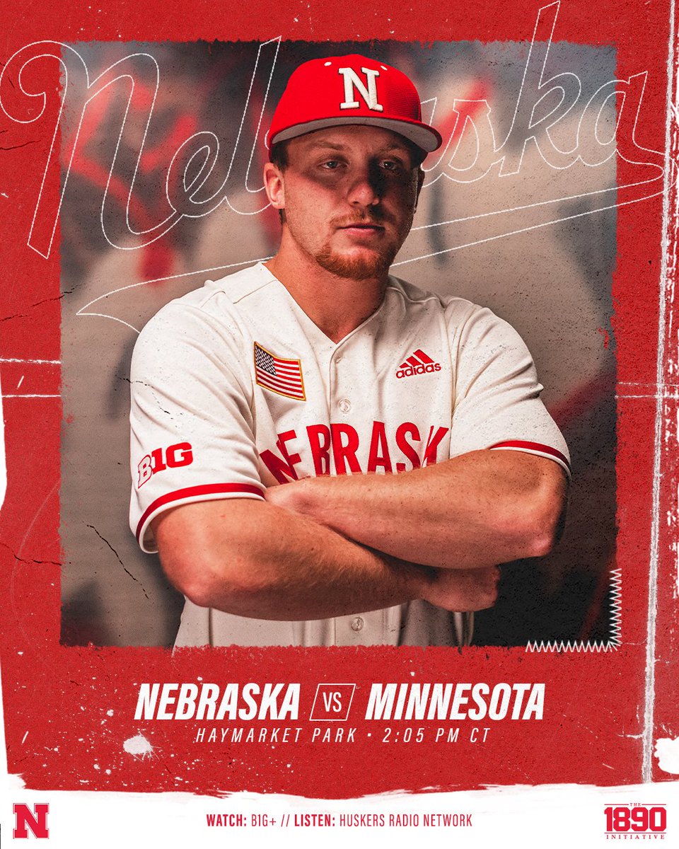HuskerBaseball's tweet image. Bounce back.

🕑: 2:05 PM CT
📍: Haymarket Park
💻: go.unl.edu/bsb-g41
📻: @HuskersRadio Network

#GBR