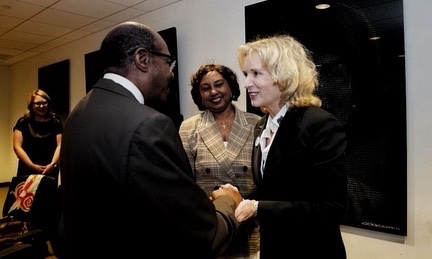 KerryKennedyRFK's tweet photo. We are overjoyed to be with Paul, RFKHR client & #HotelRwanda hero, & his family at the @rfkhumanrights office.
Our hearts are full to witness your reunited family & be a part of your homecoming.
THANK YOU to all who supported the #FreeRusesabagina campaign.
#TheHeroIsHome https://t.co/tN4f4g6FG9